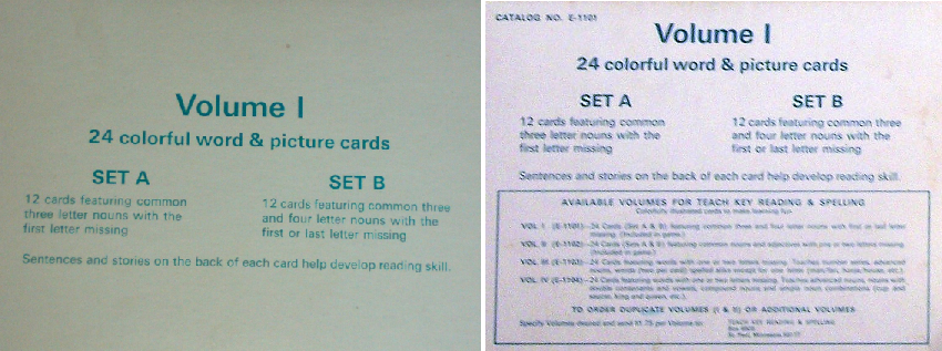 different card box versions